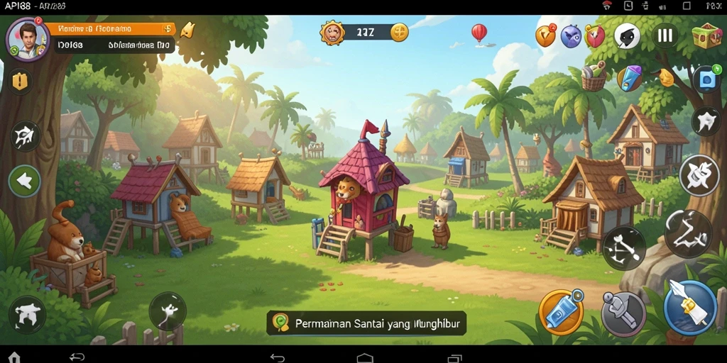 Tampilan menarik dari gameplay API88 yang penuh warna.