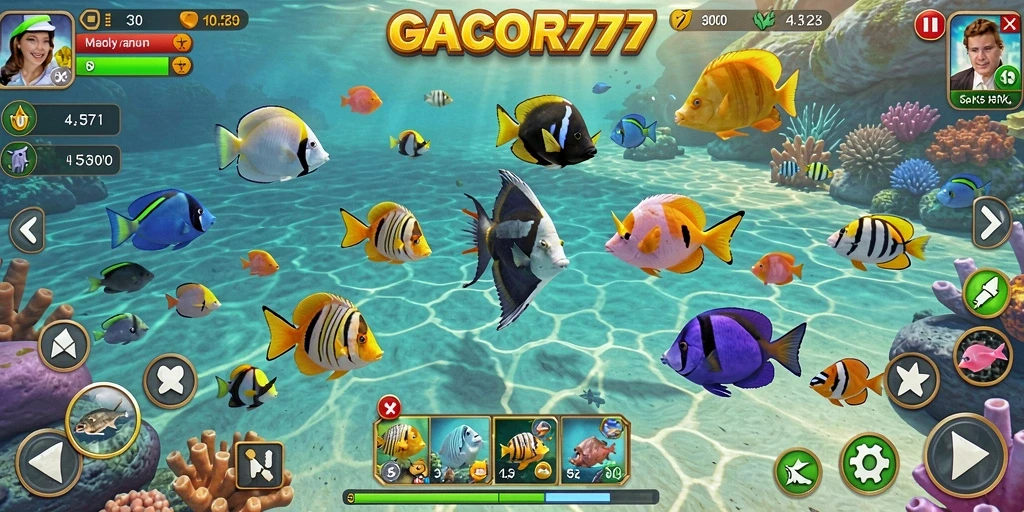 Tampilan gameplay GACOR777 yang menarik dengan aksi Tembak Ikan.