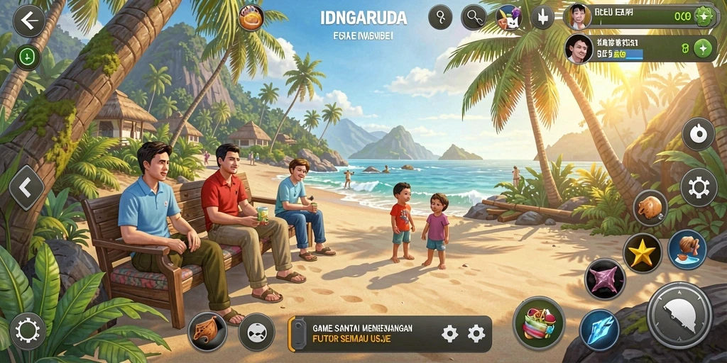Screenshot gameplay IDNGARUDA yang menunjukkan keseruan bermain.