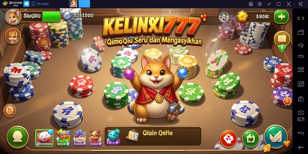 Screenshot gameplay seru KELINCI777 dalam aksi QiuQiu.
