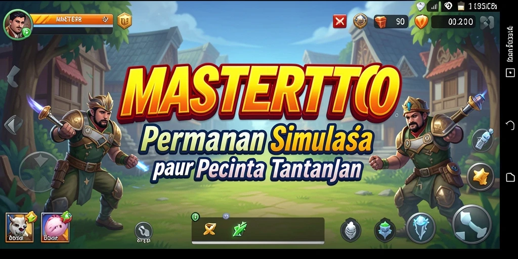 Screenshot MASTERTOTO menampilkan gameplay yang penuh tantangan dan kreativitas.