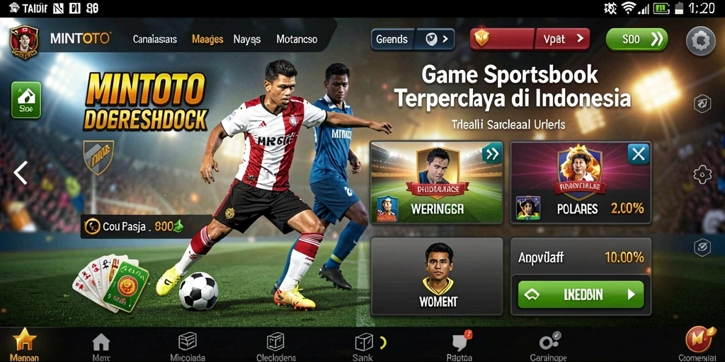 Tampilan gameplay MINTOTO yang menarik dan interaktif di Sportsbook.