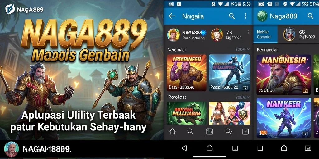 Tampilan antarmuka NAGA889 yang sederhana dan fungsional.