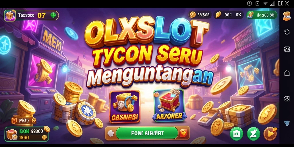 Screenshot gameplay OLXSLOT menampilkan manajemen bisnis yang mendebarkan.