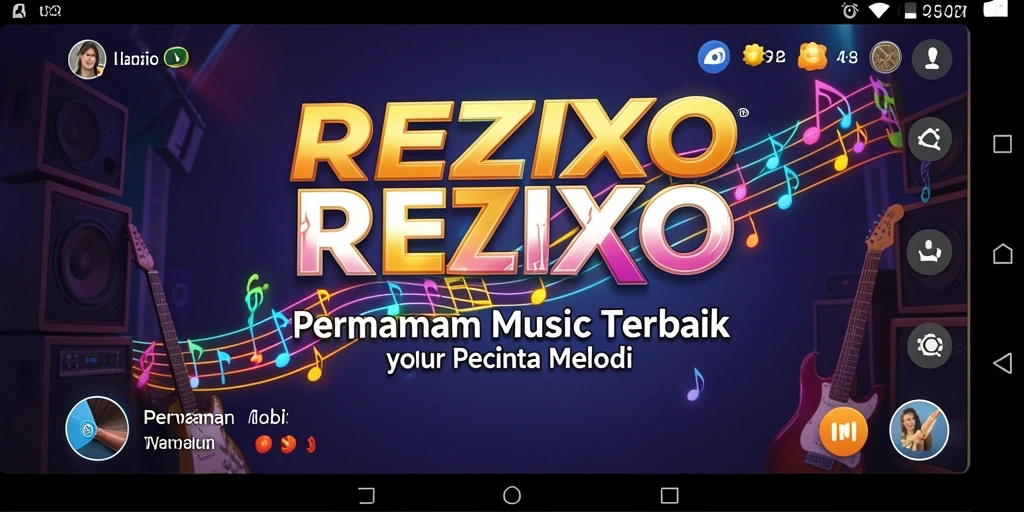Tangkapan layar utama REZIXO menunjukkan gameplay yang interaktif dan menyenangkan.