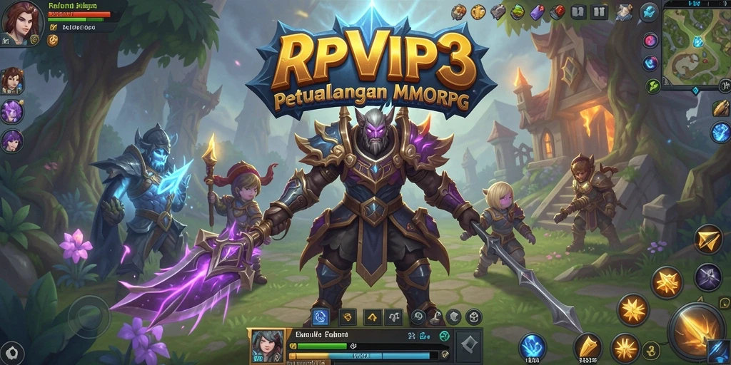 Tampilan gameplay RPVIP3 yang epik dan menawan.