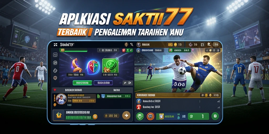 Tampilan antarmuka SAKTI77 saat melakukan taruhan olahraga.