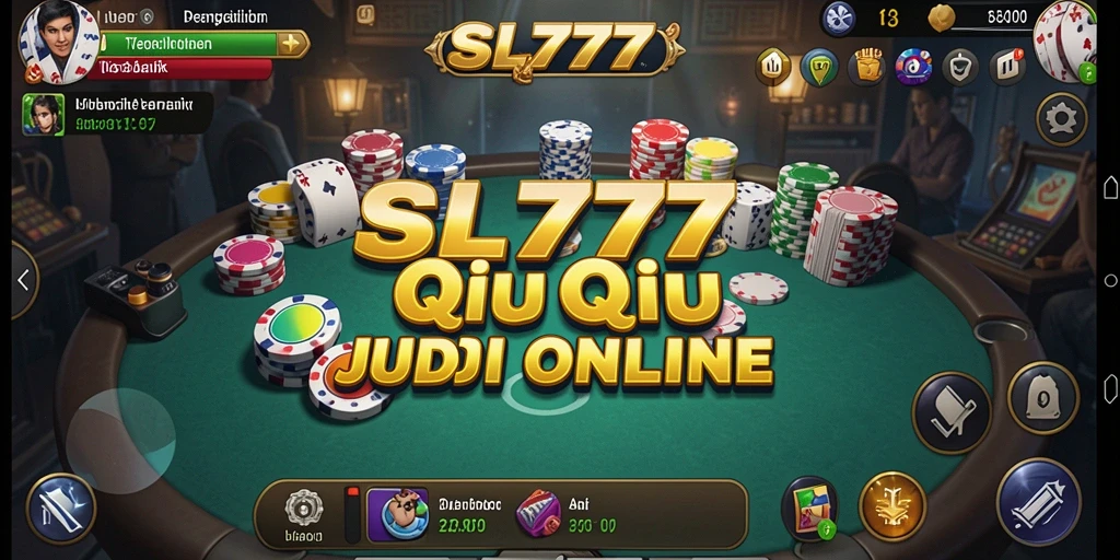 Tangkapan layar utama menunjukkan gameplay seru QiuQiu.