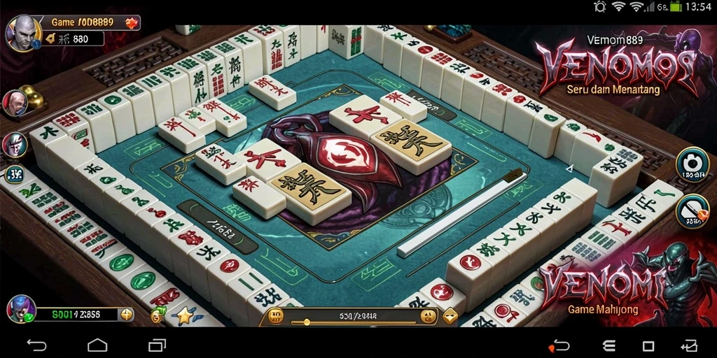 Screenshot menampilkan gameplay Mahjong yang seru dan menantang.